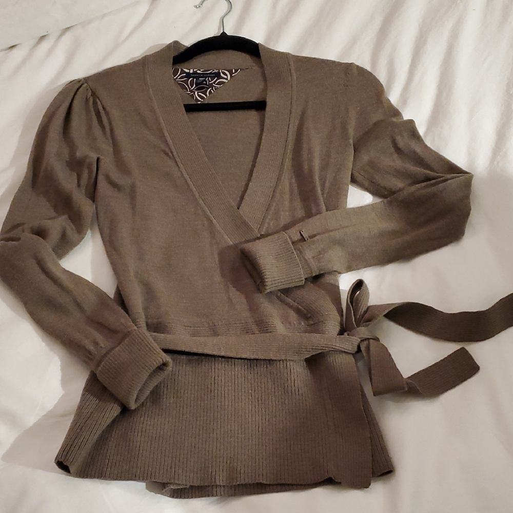 Tommy Hilfiger Taupe Knit Sweater